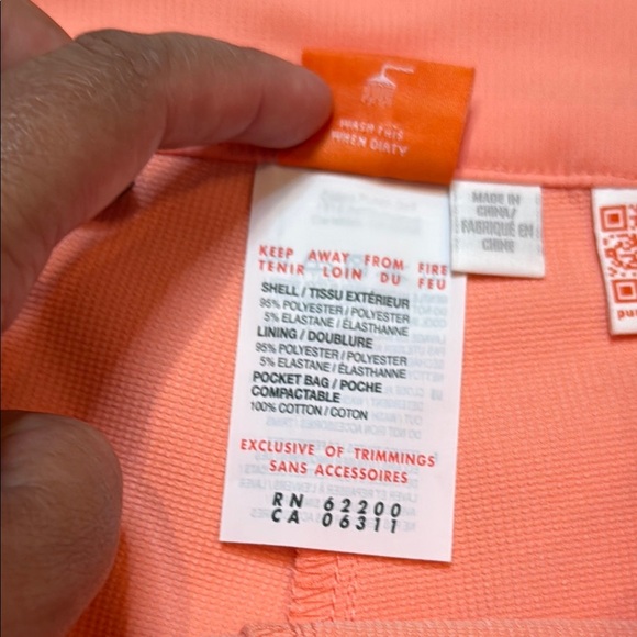 Puma Women's Striped Coral Skort size L - Picture 5 of 9